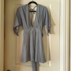 Skylar & Madison black & white stripe short romper, Great condition size small